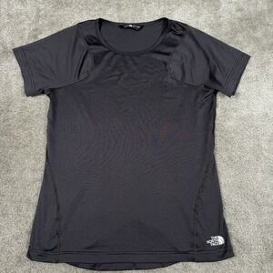 North Face‎ Shirt Womens Medium Short Sleeve Lightweight Crew Neck Gray Flashdry